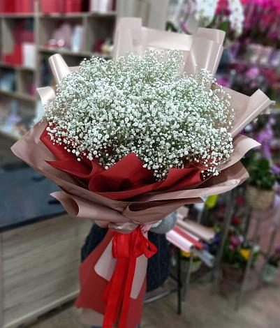 Букет цветов из: Гипсофила в Лебяжьем Алтайского края