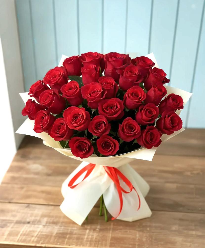 Букет 29 Красных роз в Лебяжьем Алтайского края