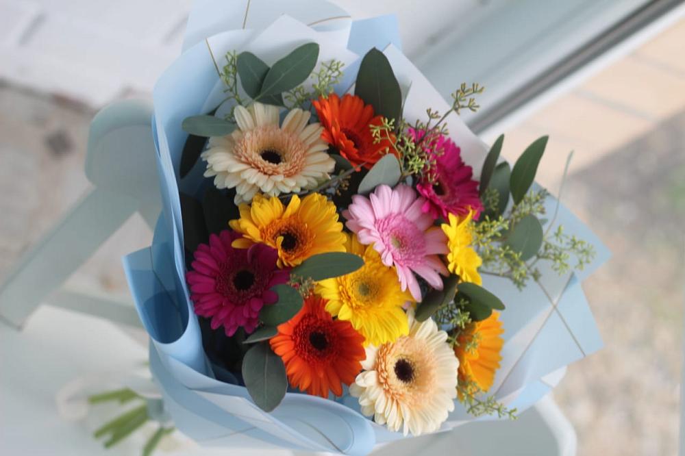 Букет цветов из: Герберы в Лебяжьем Алтайского края