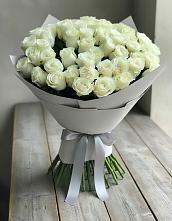 Букет 35 Белых роз в Лебяжьем Алтайского края