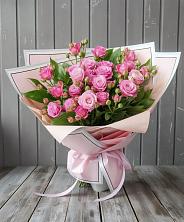 Букет Розовый кустик в Лебяжьем Алтайского края