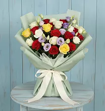 Букет цветов из:  Розы в Лебяжьем Алтайского края