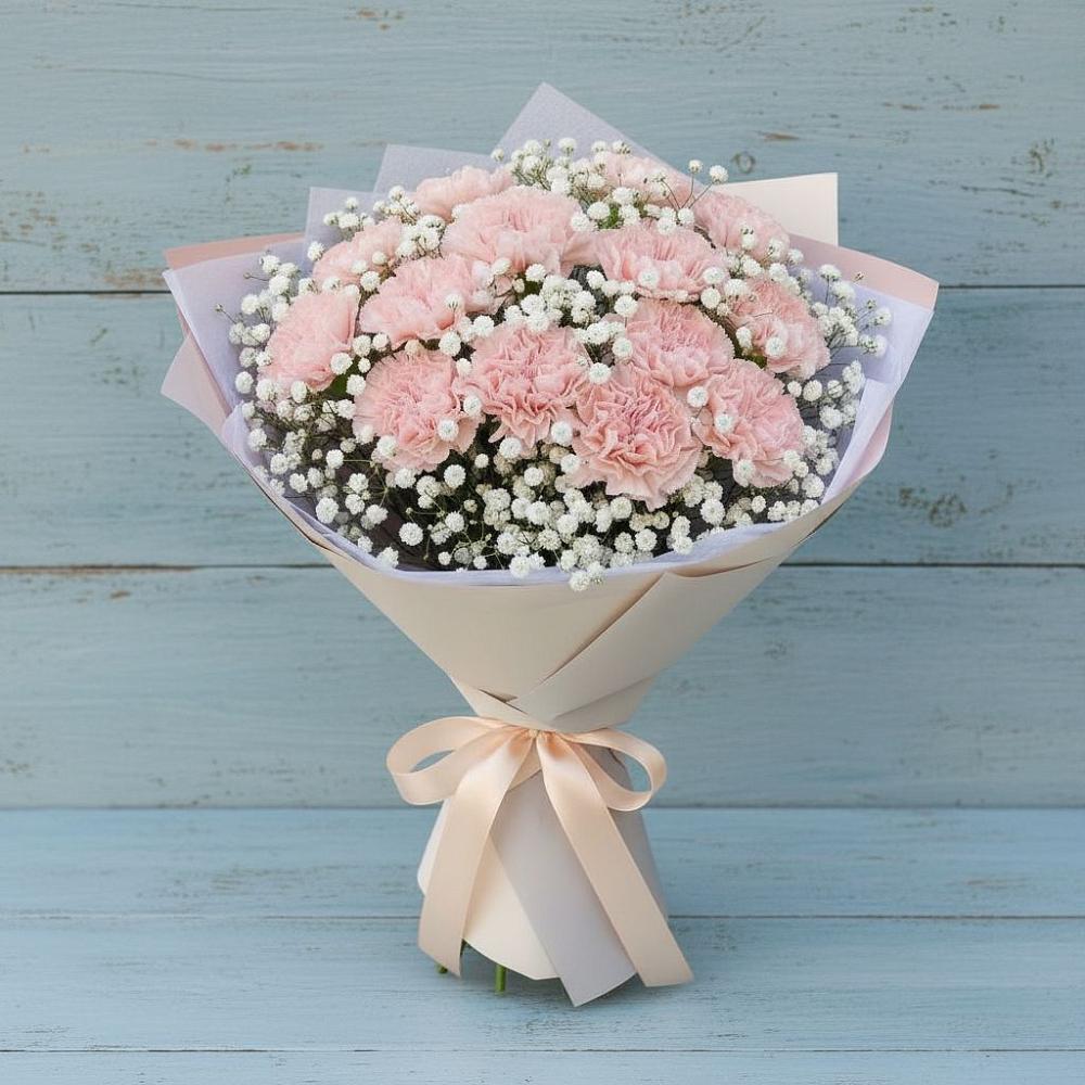 Букет цветов из: Гвоздики в Лебяжьем Алтайского края