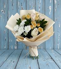 Букет цветов из:  Розы и Хризантемы #REPLACE_PRED# Лебяжьем Алтайского края