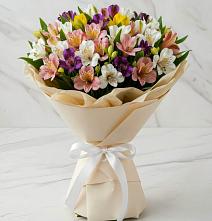 Букет цветов из:  Альстромерии в Лебяжьем Алтайского края