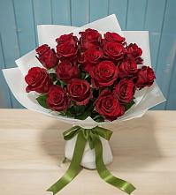 Букет Красные розы в Лебяжьем Алтайского края