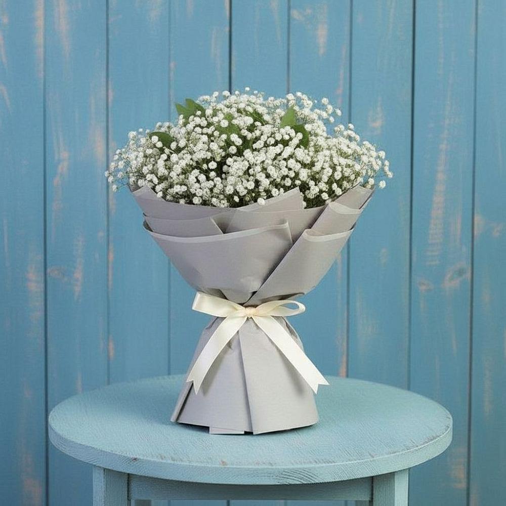 Букет цветов из: Гипсофила в Лебяжьем Алтайского края