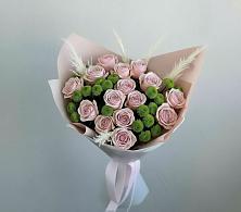 Букет цветов из:  Розы и Хризантемы в Лебяжьем Алтайского края