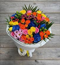 Букет цветов из:  Розы и Хризантемы #REPLACE_PRED# Лебяжьем Алтайского края