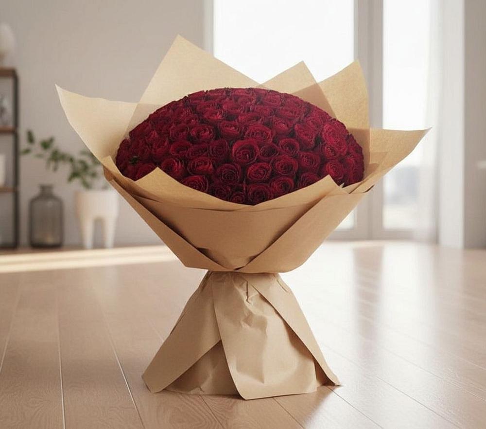 Букет 101 Красная роза в Лебяжьем Алтайского края