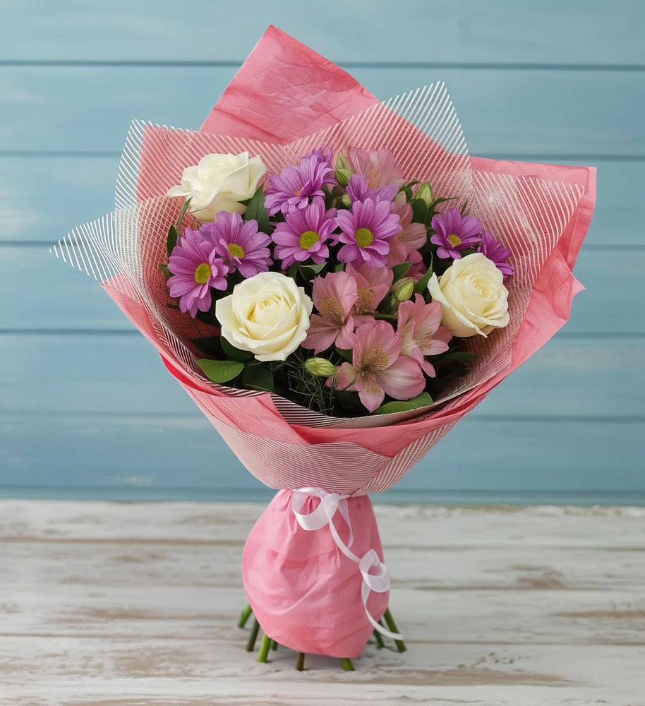 Букет цветов из: Герберы в Лебяжьем Алтайского края