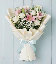 Букет цветов из:  Лилии в Лебяжьем Алтайского края