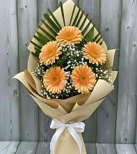 Букет цветов из:  Герберы в Лебяжьем Алтайского края
